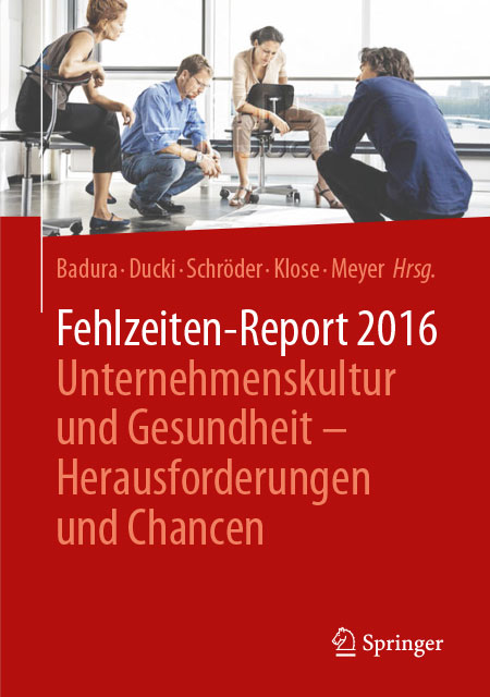 Cover der WIdO-Publikation Fehlzeiten-Report 2016